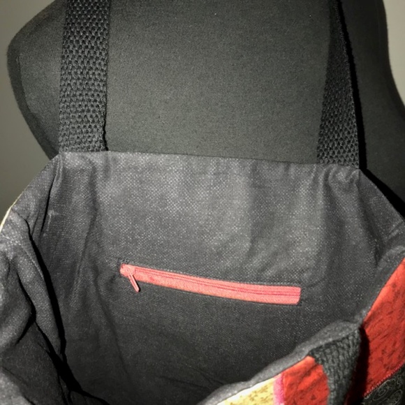 Handmade Large Girls Quilted Tote Bag W/ Pocket - Picture 4 of 4